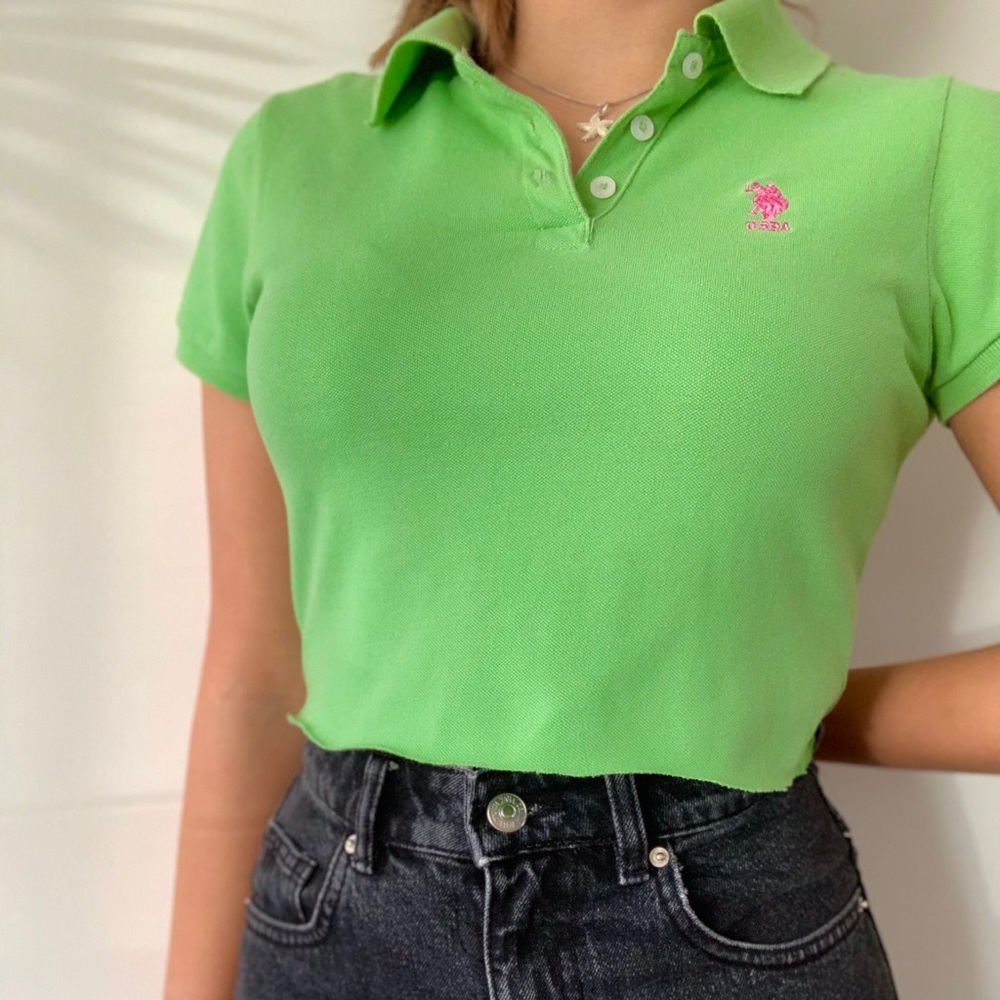 U.S POLO ASSN. cropped t-shirt.